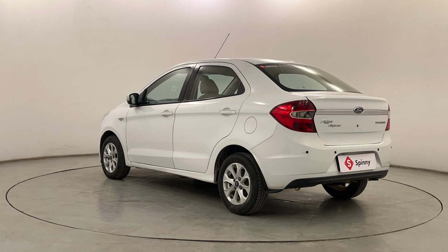 Used 2016 Ford Figo Aspire Titanium 1.2 Ti-VCT Petrol Manual exterior LEFT REAR CORNER VIEW