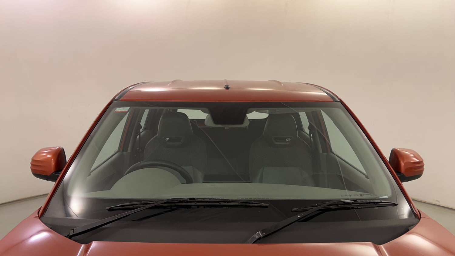 Used 2016 Mahindra KUV100 K4 5 STR Petrol Manual exterior FRONT WINDSHIELD VIEW