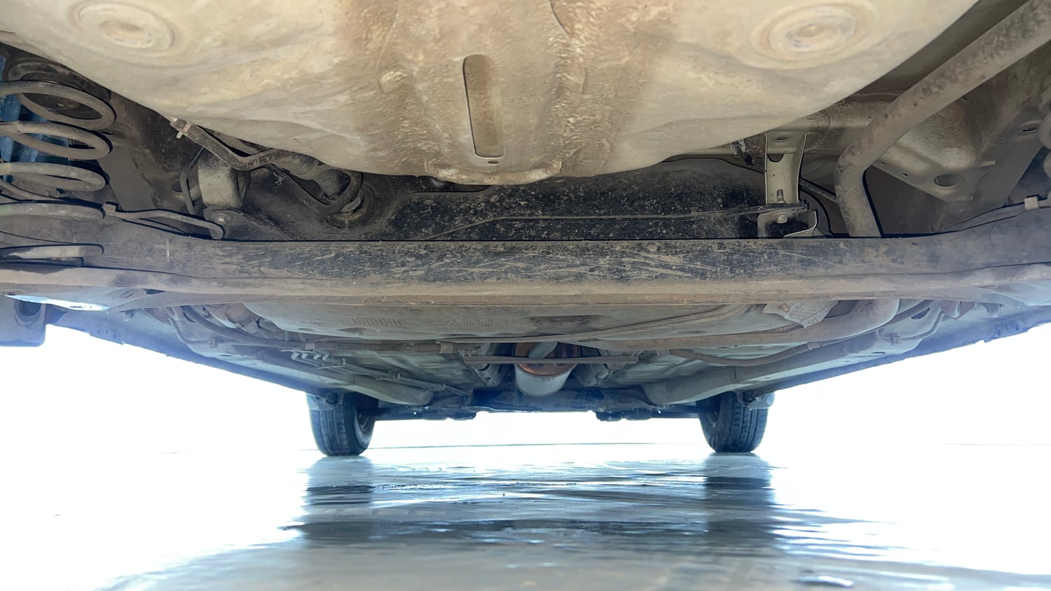 Used 2020 Maruti Suzuki Dzire VXi Petrol Manual extra REAR UNDERBODY VIEW (TAKEN FROM REAR)