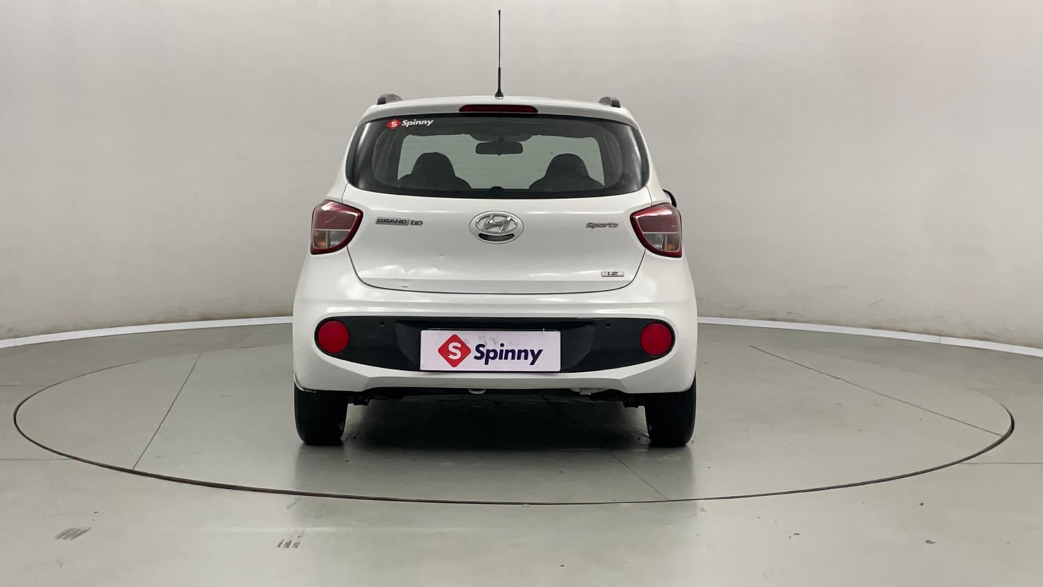 Used 2017 Hyundai Grand i10 Sportz (O) 1.2 Kappa VTVT Petrol Manual exterior BACK VIEW