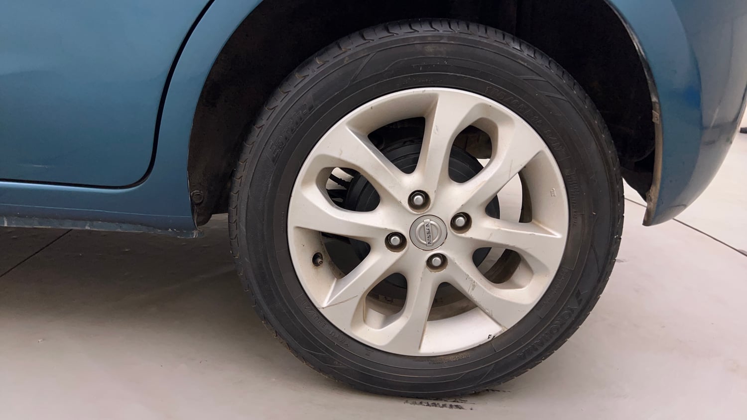 Used 2016 Nissan Micra XV CVT Petrol Automatic tyres LEFT REAR TYRE RIM VIEW