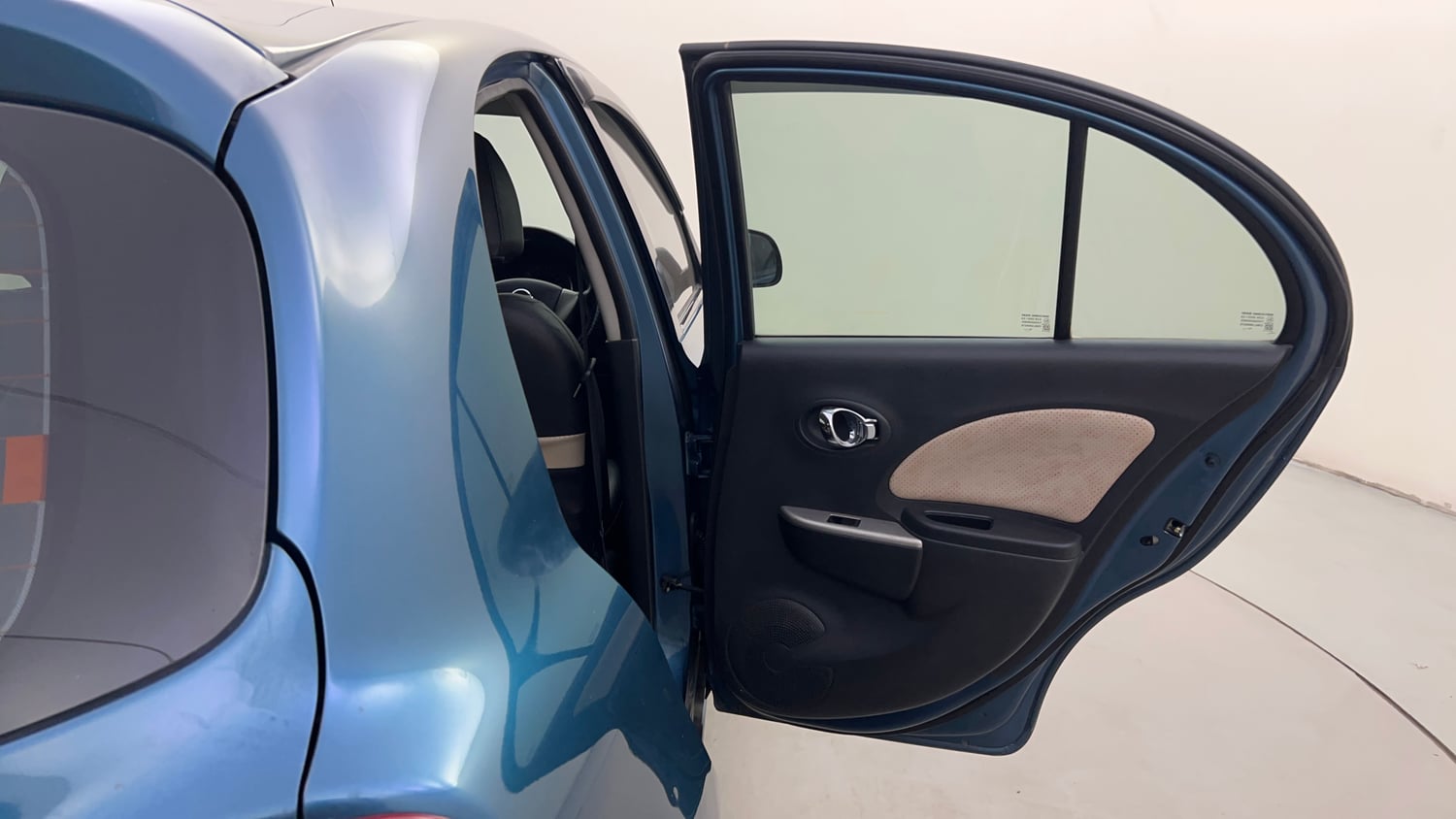 Used 2016 Nissan Micra XV CVT Petrol Automatic interior RIGHT REAR DOOR OPEN VIEW
