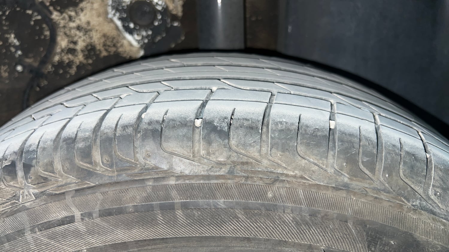 Used 2024 Tata Punch Creative Plus AMT Petrol Automatic tyres LEFT REAR TYRE TREAD VIEW