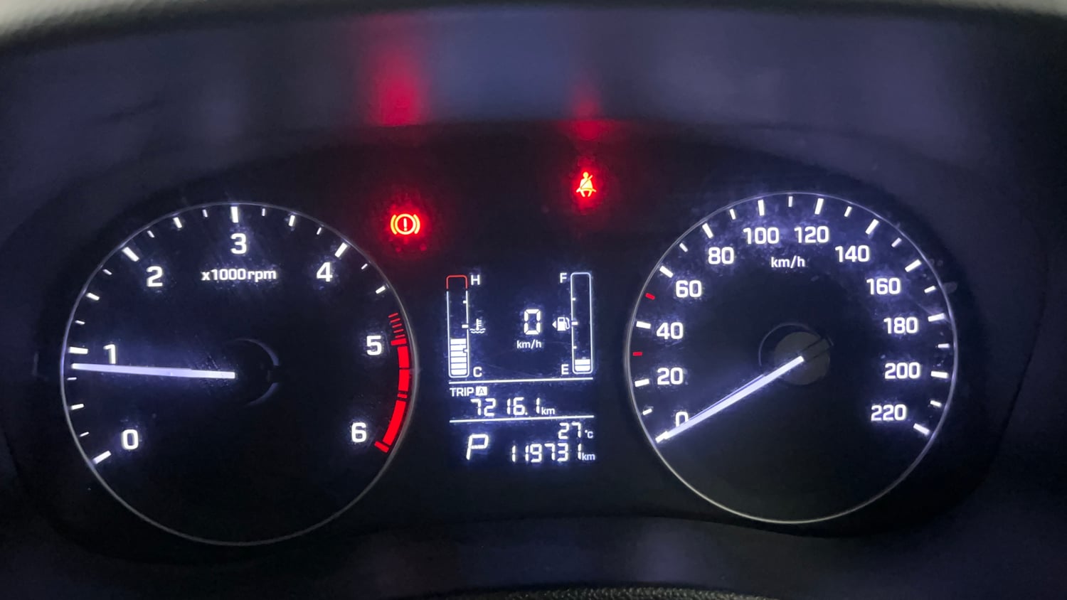 Used 2020 Hyundai Creta SX 1.6 AT CRDi Diesel Automatic interior CLUSTERMETER VIEW