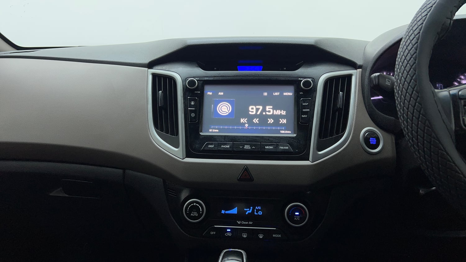Used 2018 Hyundai Creta SX Plus 1.6 AT Petrol Petrol Automatic interior MUSIC SYSTEM & AC CONTROL VIEW