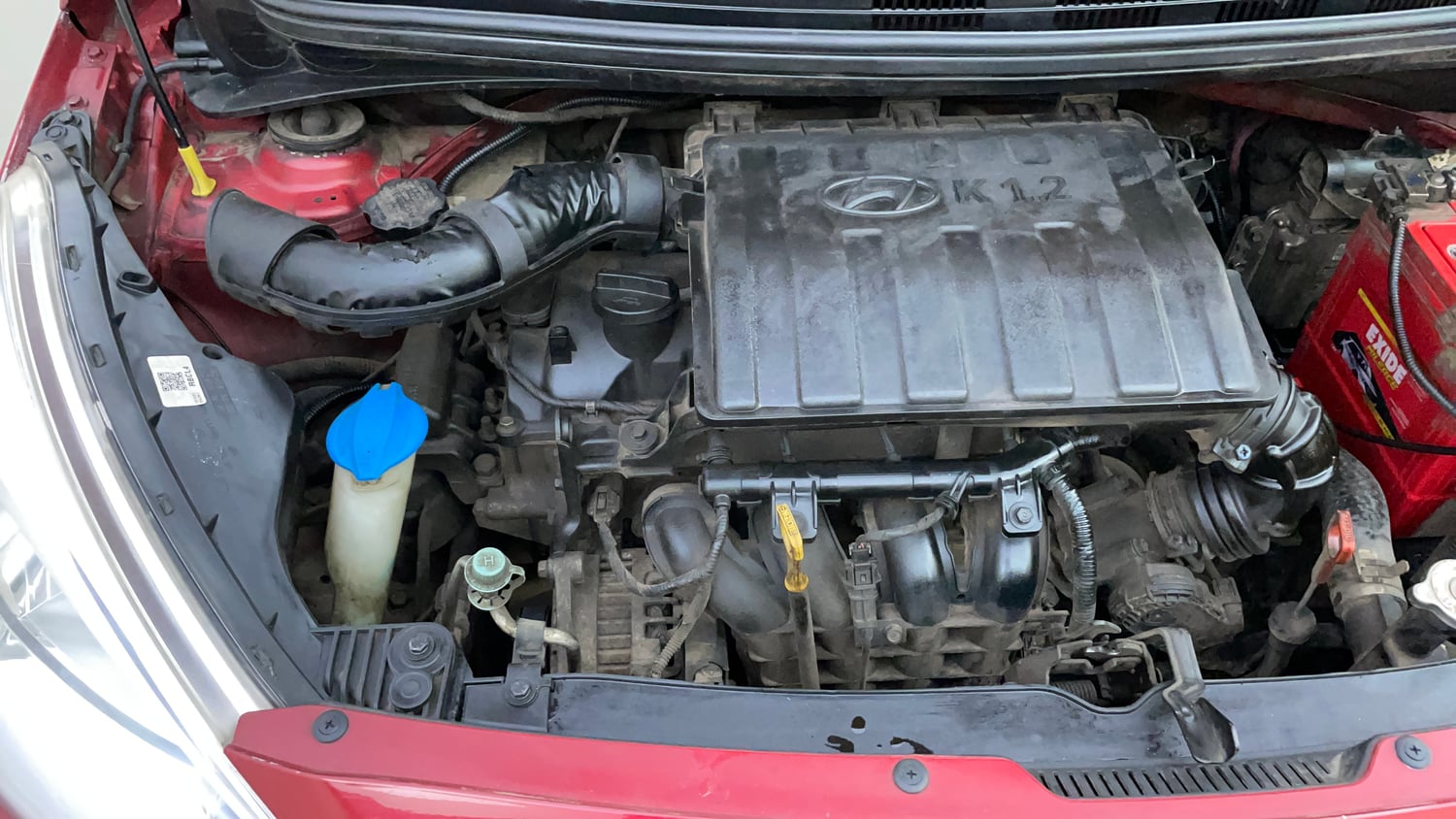 Used 2018 Hyundai Grand i10 Sportz AT 1.2 Kappa VTVT Petrol Automatic engine ENGINE RIGHT SIDE VIEW