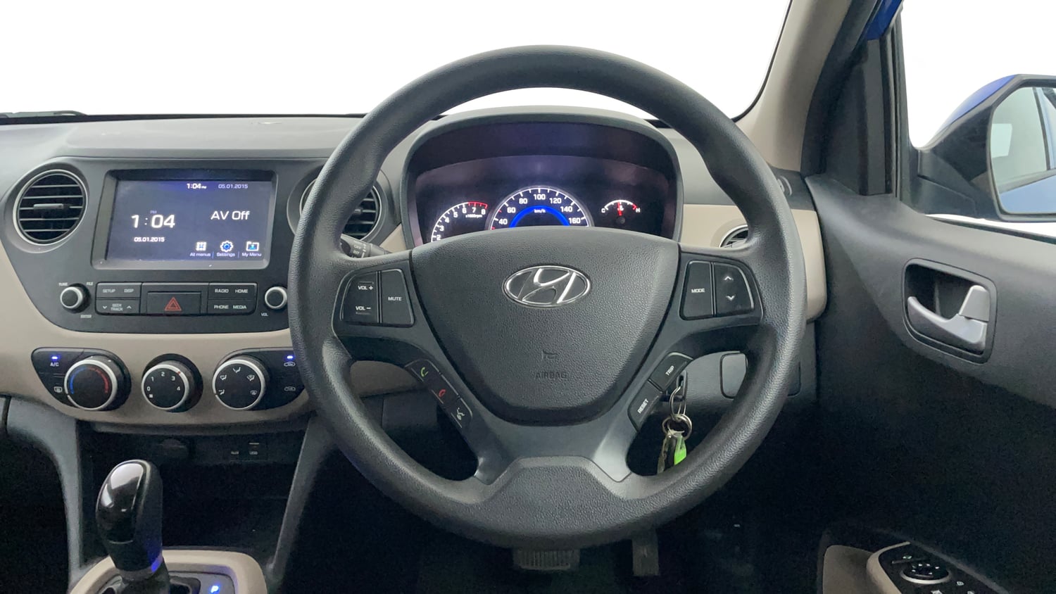 Used 2019 Hyundai Grand i10 Sportz AT 1.2 Kappa VTVT Petrol Automatic interior STEERING VIEW