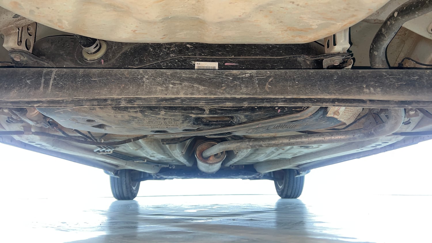 Used 2023 Maruti Suzuki Wagon R ZXI Plus 1.2 Petrol Manual extra REAR UNDERBODY VIEW (TAKEN FROM REAR)