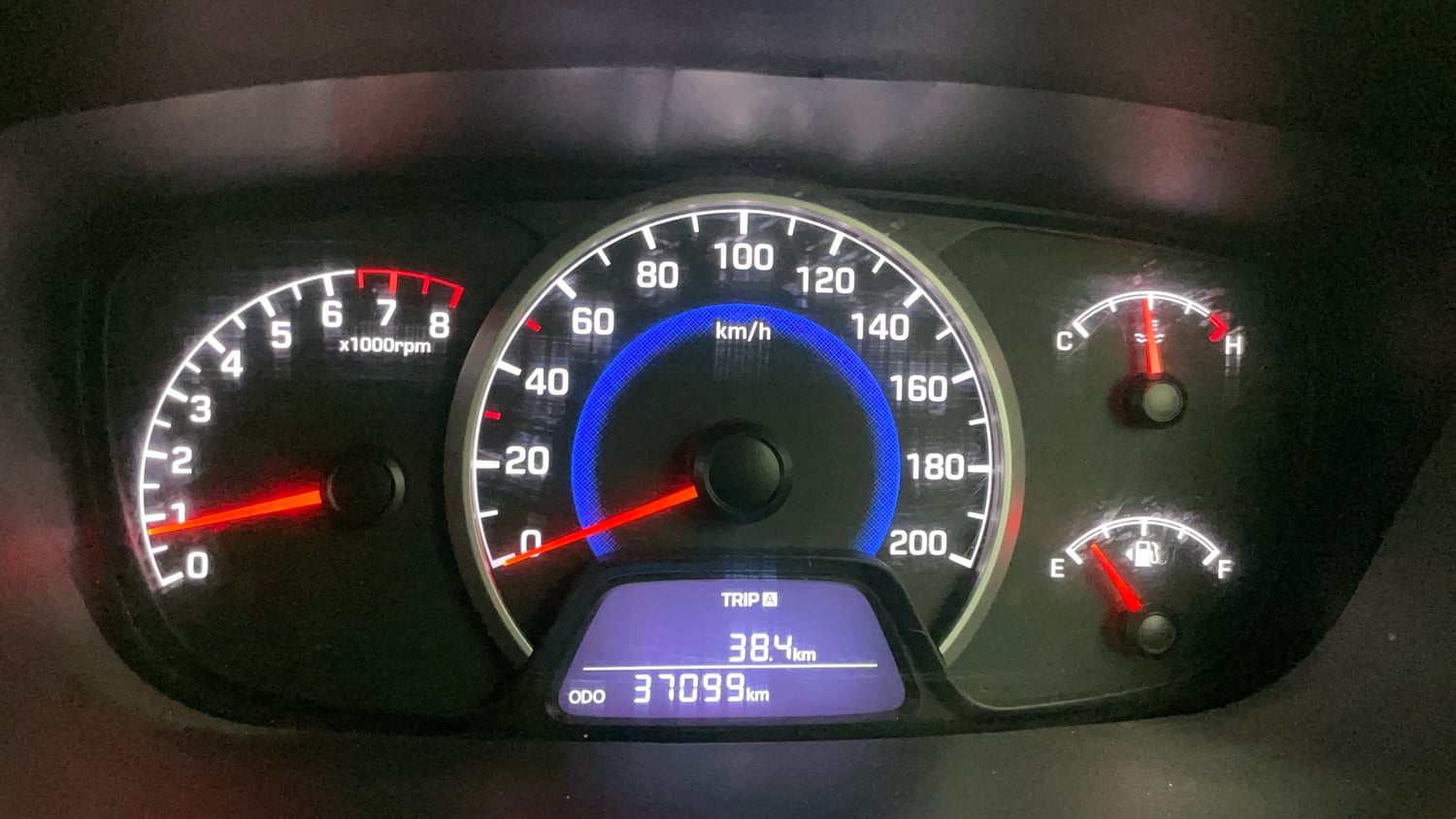 Used 2017 Hyundai Grand i10 Sportz (O) 1.2 Kappa VTVT Petrol Manual interior CLUSTERMETER VIEW