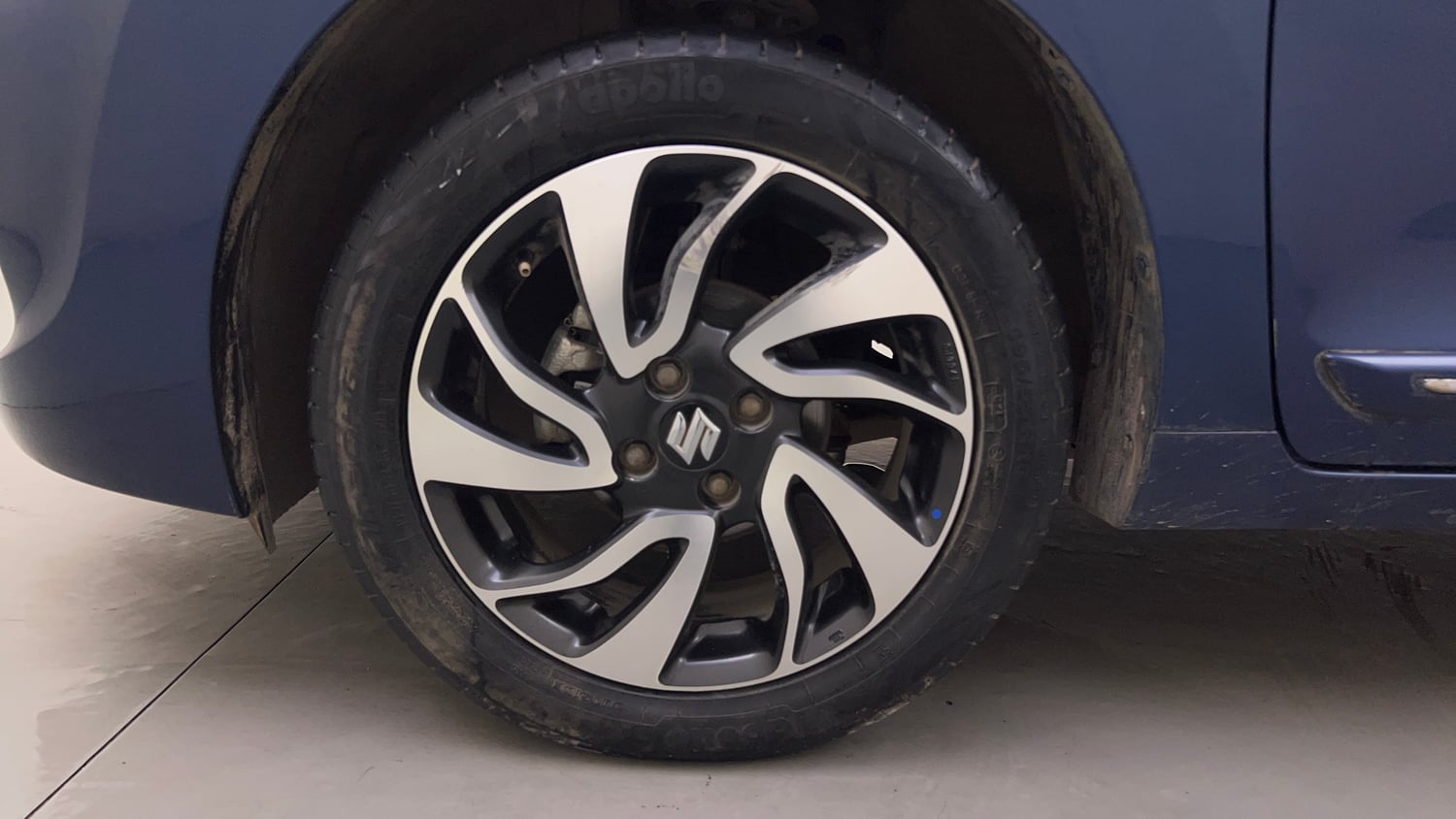 Used 2021 Maruti Suzuki Baleno Alpha Automatic Petrol Automatic tyres LEFT FRONT TYRE RIM VIEW