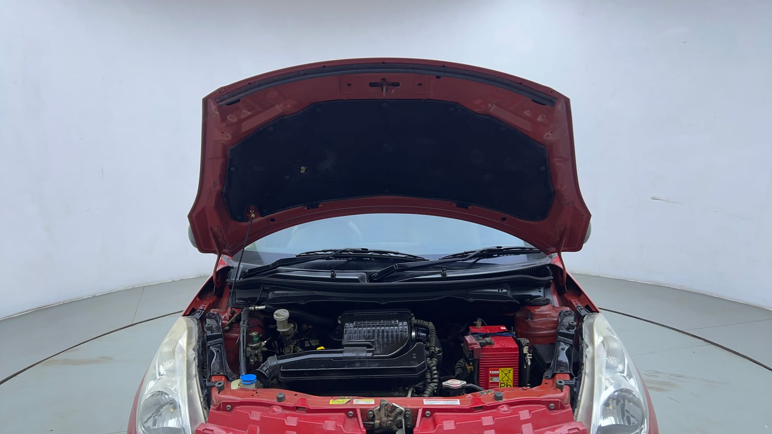 Used 2014 Maruti Suzuki Swift Dzire LXI Petrol Manual engine ENGINE & BONNET OPEN FRONT VIEW