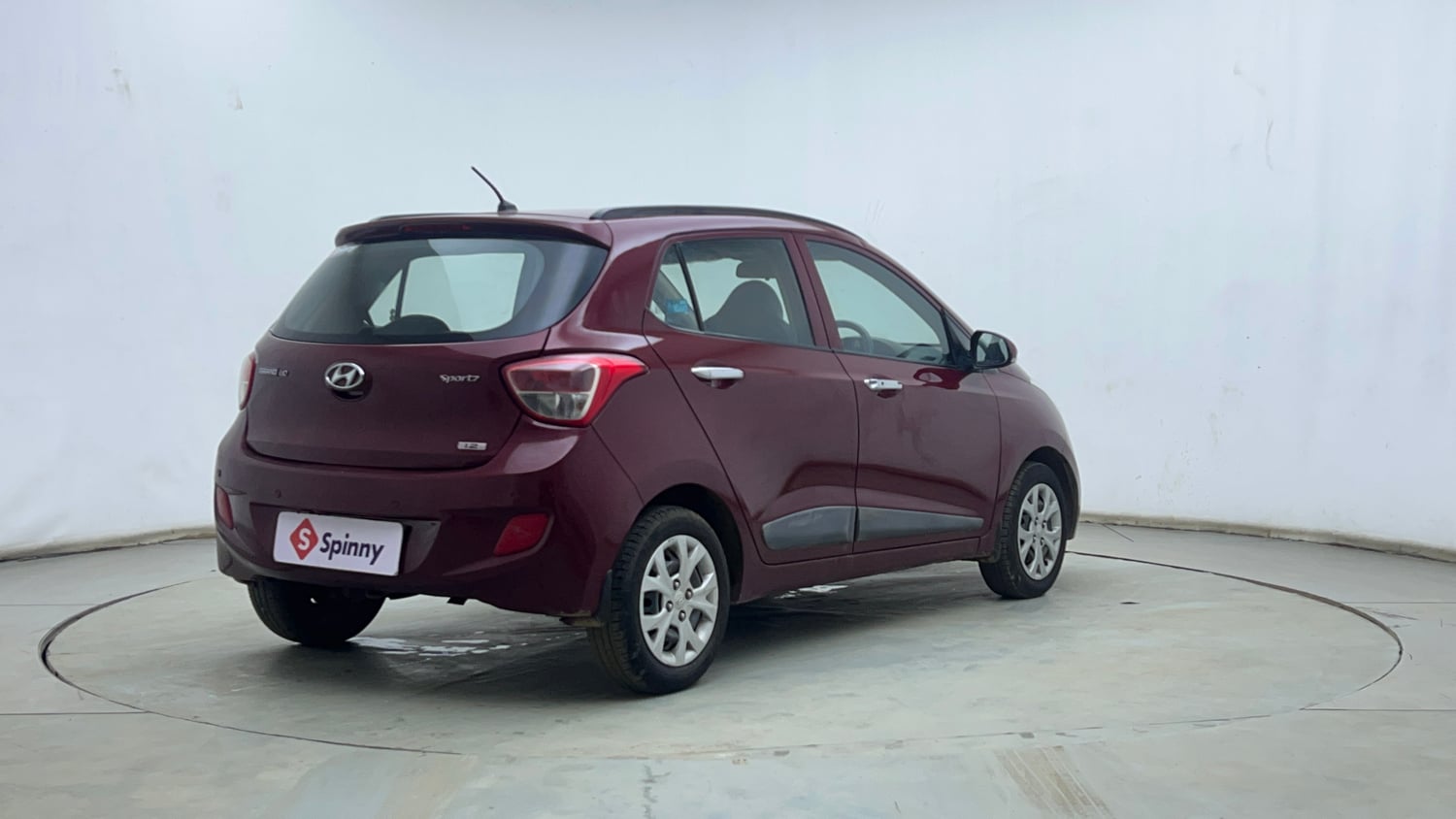 Used 2014 Hyundai Grand i10 Sportz 1.2 Kappa VTVT Petrol Manual exterior RIGHT REAR CORNER VIEW
