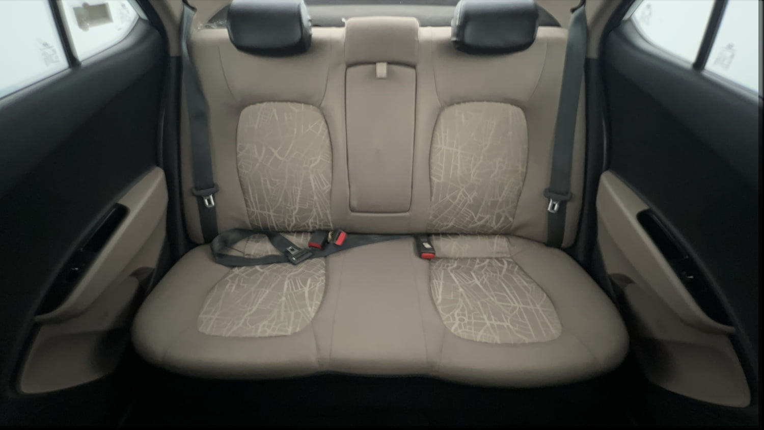 Used 2014 Hyundai Xcent S 1.2 Petrol Manual interior REAR SEAT CONDITION VIEW