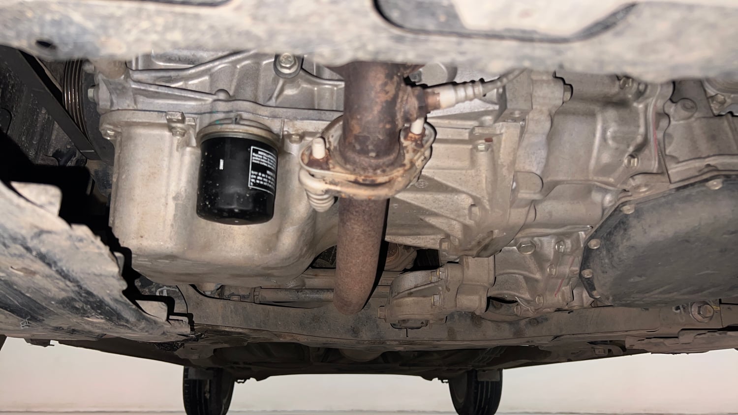 Used 2021 Maruti Suzuki Baleno Alpha Automatic Petrol Automatic extra FRONT LEFT UNDERBODY VIEW
