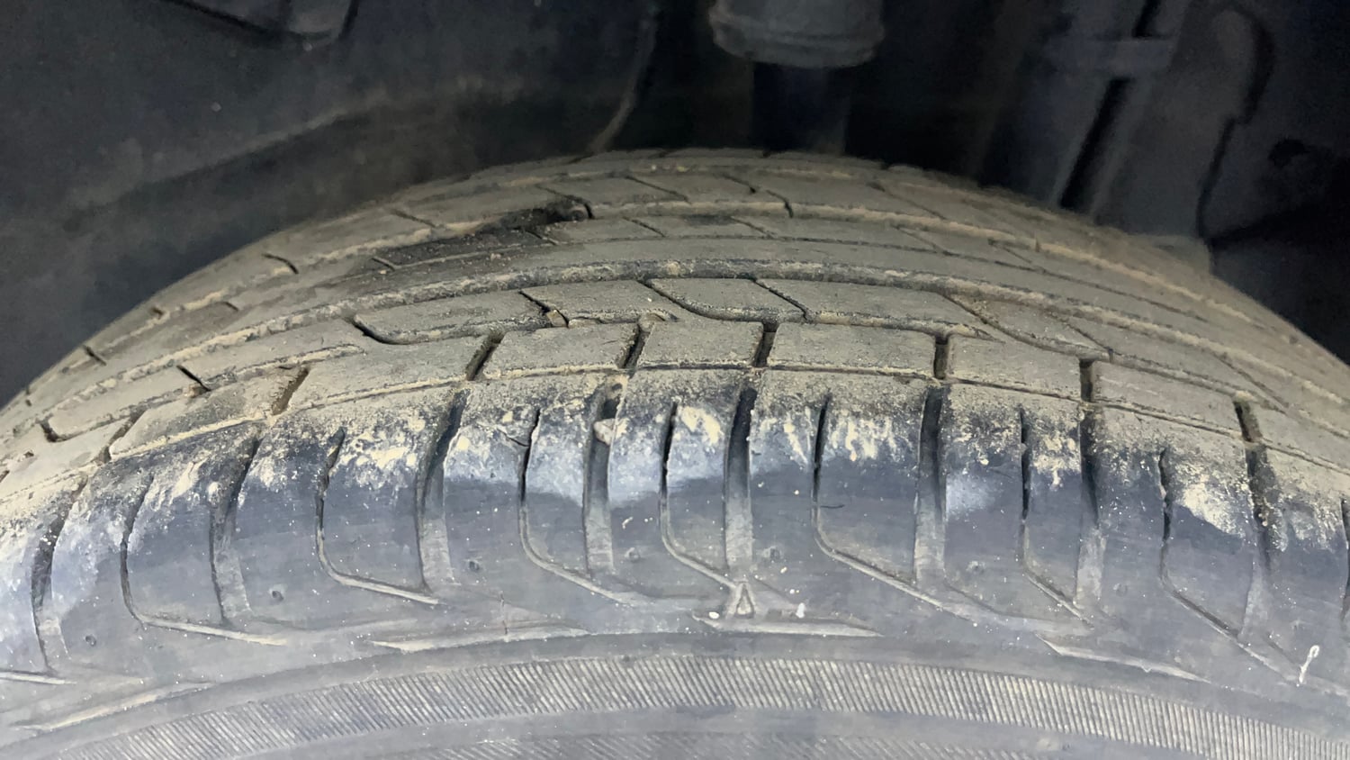 Used 2022 Tata Nexon XM Plus (S) Petrol Manual tyres LEFT REAR TYRE TREAD VIEW