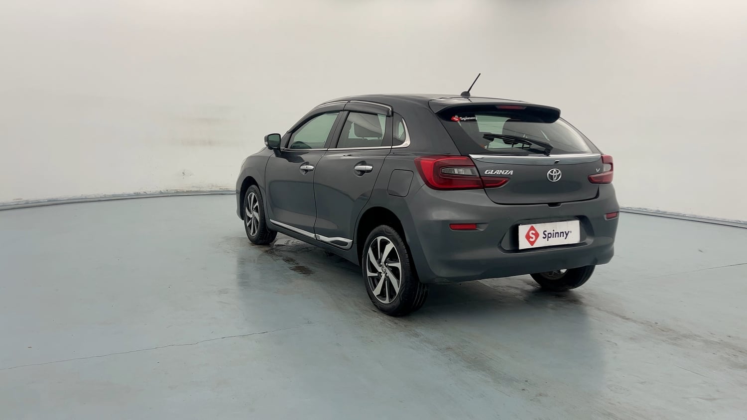 Used 2024 Toyota Glanza V AMT Petrol Automatic exterior LEFT REAR CORNER VIEW
