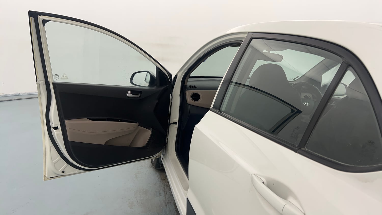 Used 2014 Hyundai Xcent S 1.2 Petrol Manual interior LEFT FRONT DOOR OPEN VIEW