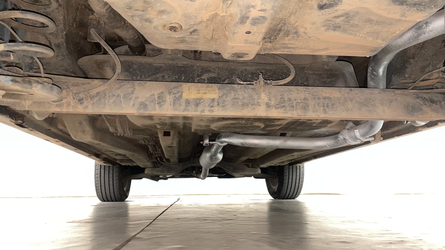 Used 2019 Tata Nexon XZ Plus Petrol Manual extra REAR UNDERBODY VIEW (TAKEN FROM REAR)