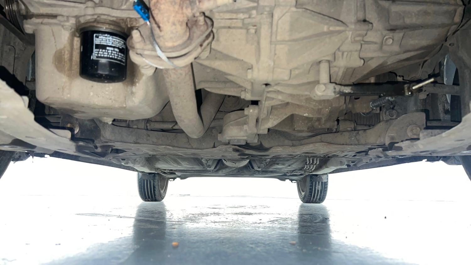 Used 2018 Maruti Suzuki Baleno Alpha 1.2 Petrol Manual extra FRONT LEFT UNDERBODY VIEW