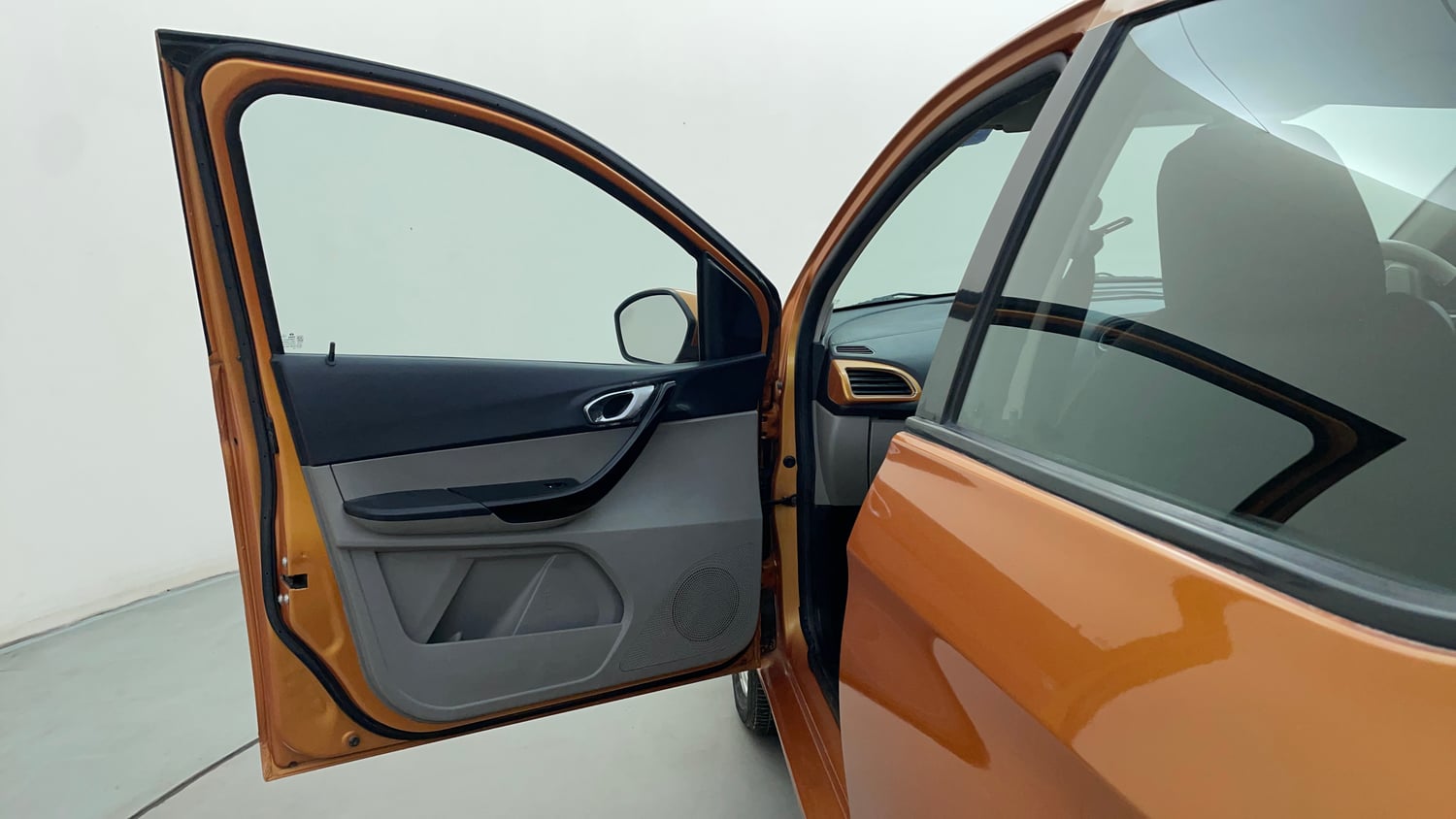 Used 2016 Tata Tiago Revotron XZ Petrol Manual interior LEFT FRONT DOOR OPEN VIEW