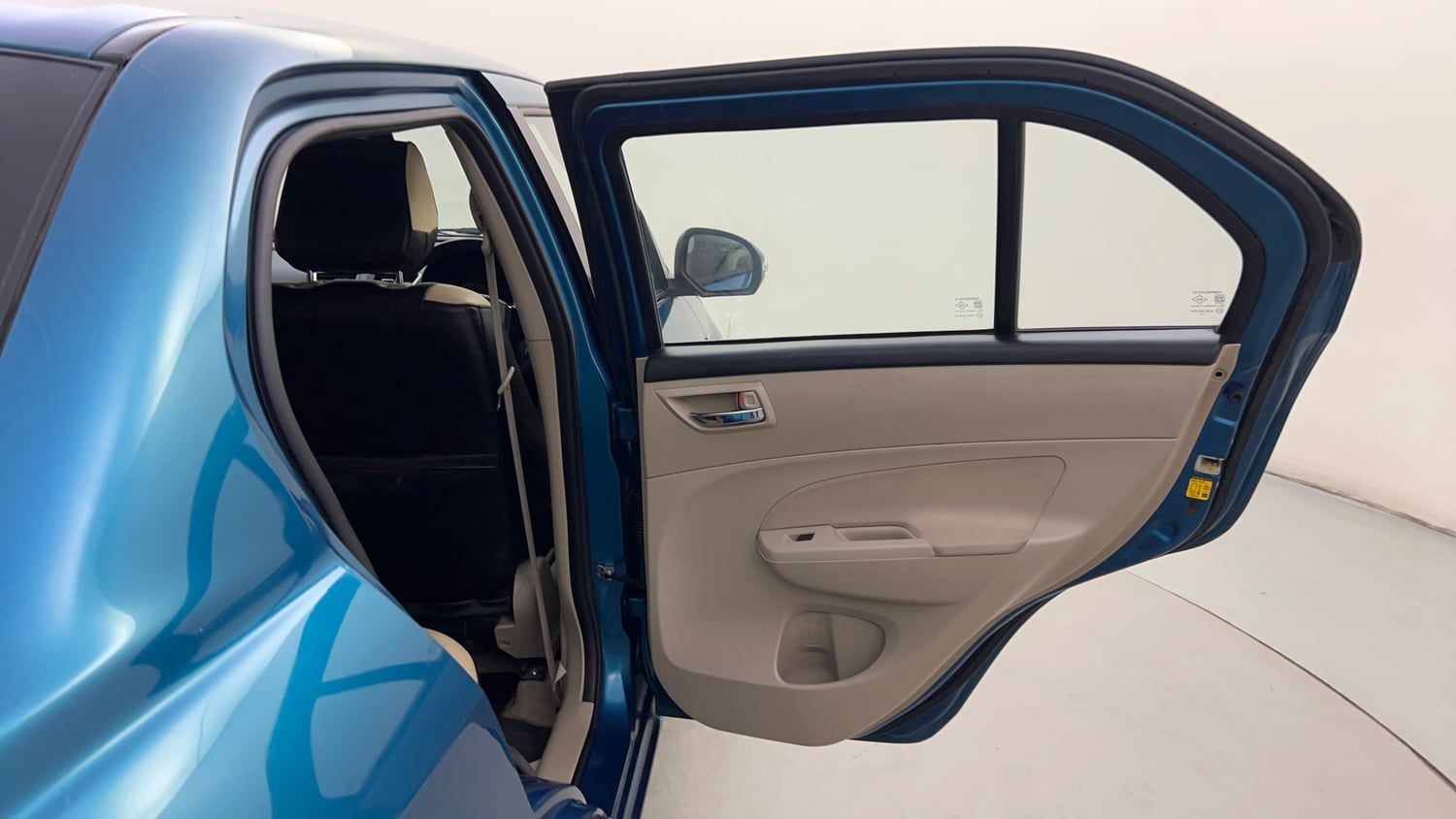 Used 2012 Maruti Suzuki Swift Dzire ZXI Petrol Manual interior RIGHT REAR DOOR OPEN VIEW