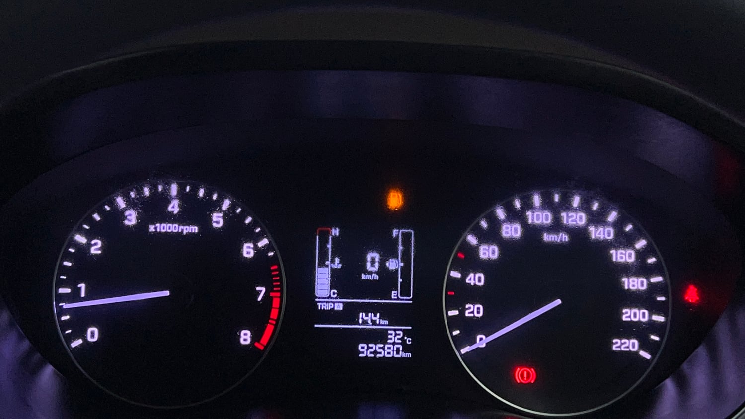 Used 2017 Hyundai Elite i20 Sportz 1.2 Petrol Manual interior CLUSTERMETER VIEW