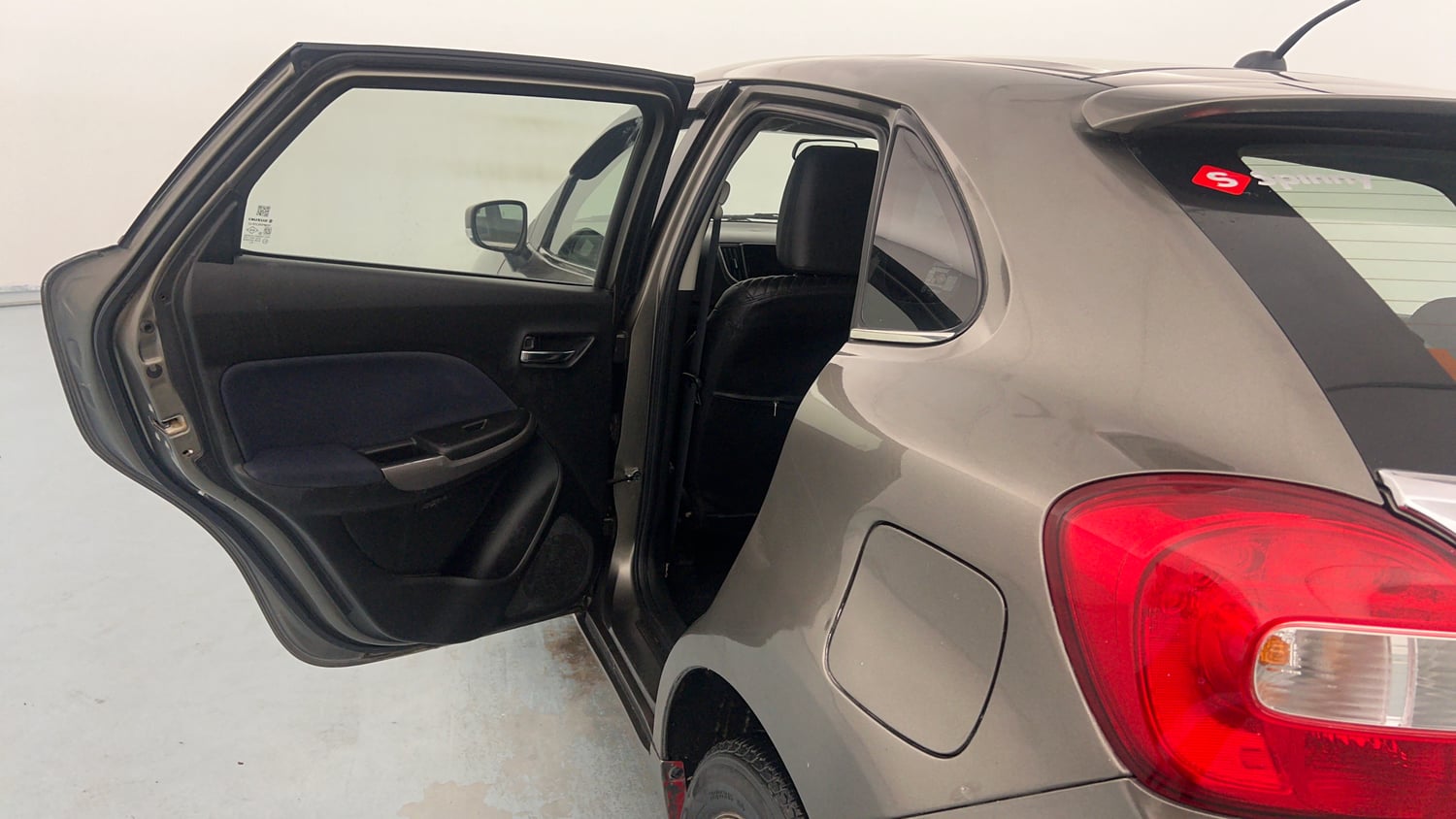 Used 2019 Maruti Suzuki Baleno Delta Petrol Manual interior LEFT REAR DOOR OPEN VIEW