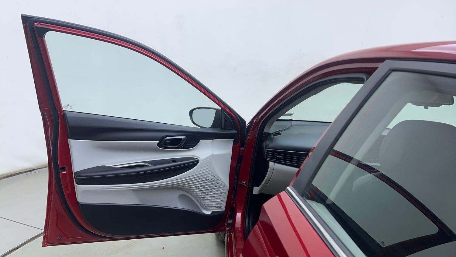 Used 2023 Hyundai New i20 Asta (O) 1.2 IVT Petrol Automatic interior LEFT FRONT DOOR OPEN VIEW