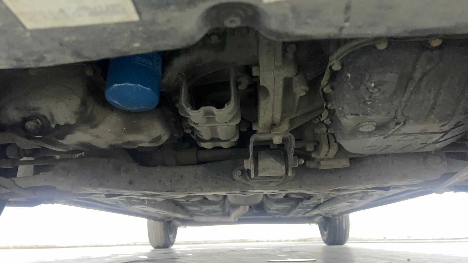 Used 2017 Hyundai Grand i10 Sportz (O) AT 1.2 Kappa VTVT Petrol Automatic extra FRONT LEFT UNDERBODY VIEW