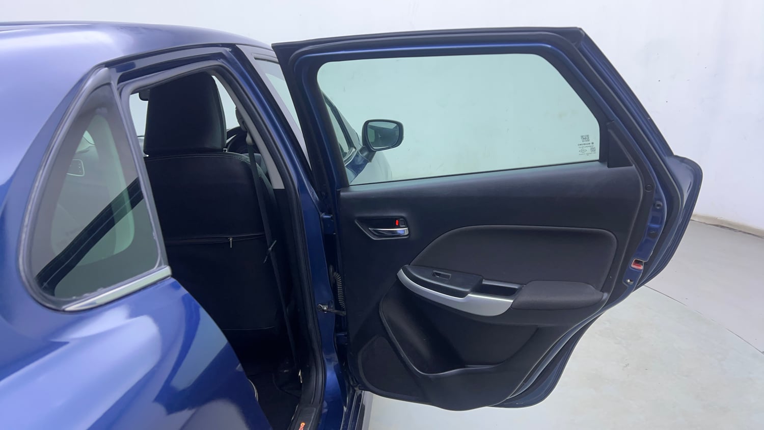 Used 2018 Maruti Suzuki Baleno Alpha 1.2 Petrol Manual interior RIGHT REAR DOOR OPEN VIEW