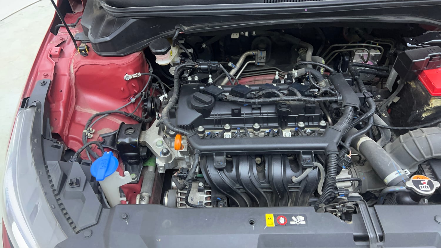 Used 2023 Hyundai New i20 Asta (O) 1.2 IVT Petrol Automatic engine ENGINE RIGHT SIDE VIEW