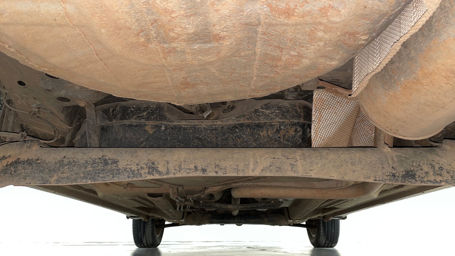Used 2016 Ford Figo Aspire Titanium1.5 TDCi Diesel Manual extra REAR UNDERBODY VIEW (TAKEN FROM REAR)