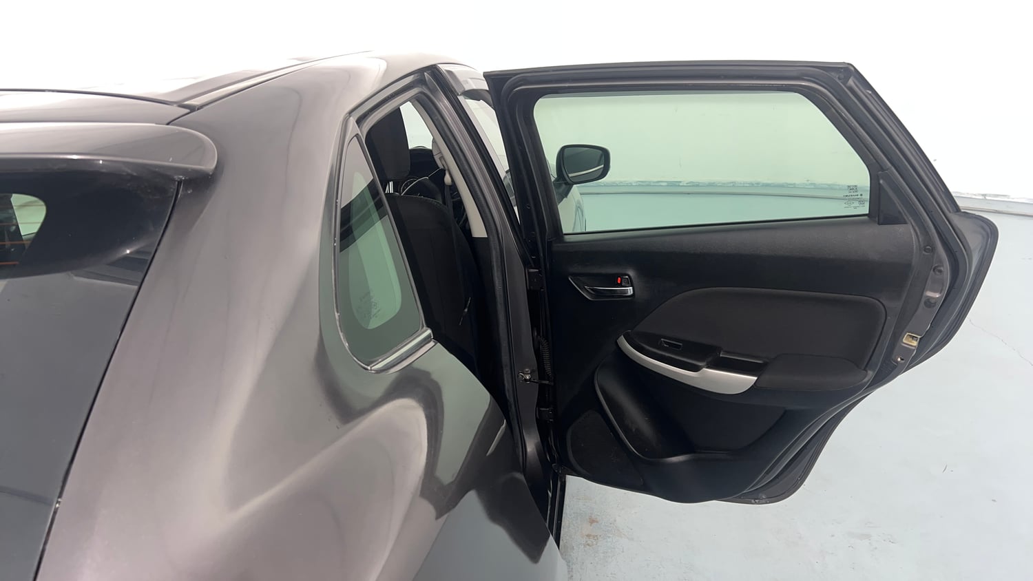 Used 2017 Maruti Suzuki Baleno Zeta 1.2 Petrol Manual interior RIGHT REAR DOOR OPEN VIEW