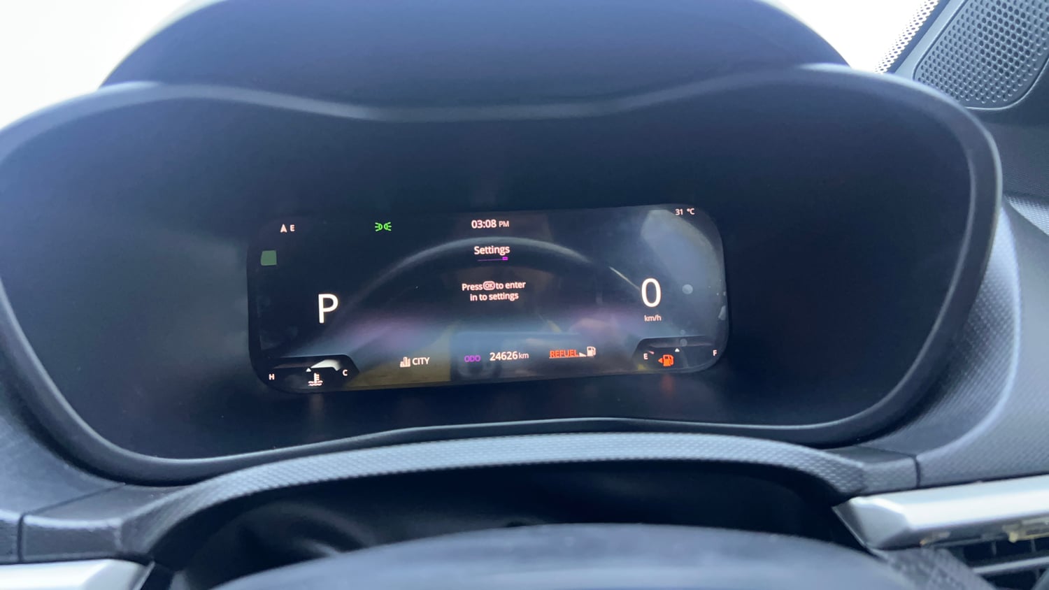 Used 2025 Tata Nexon Fearless Plus S 1.2 Revotron Petrol 7DCA DT Petrol Automatic interior CLUSTERMETER VIEW