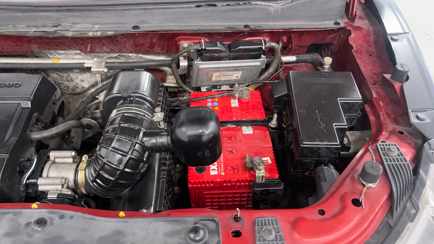 Used 2018 Mahindra KUV100 NXT K8 6 STR Petrol Manual engine ENGINE LEFT SIDE VIEW