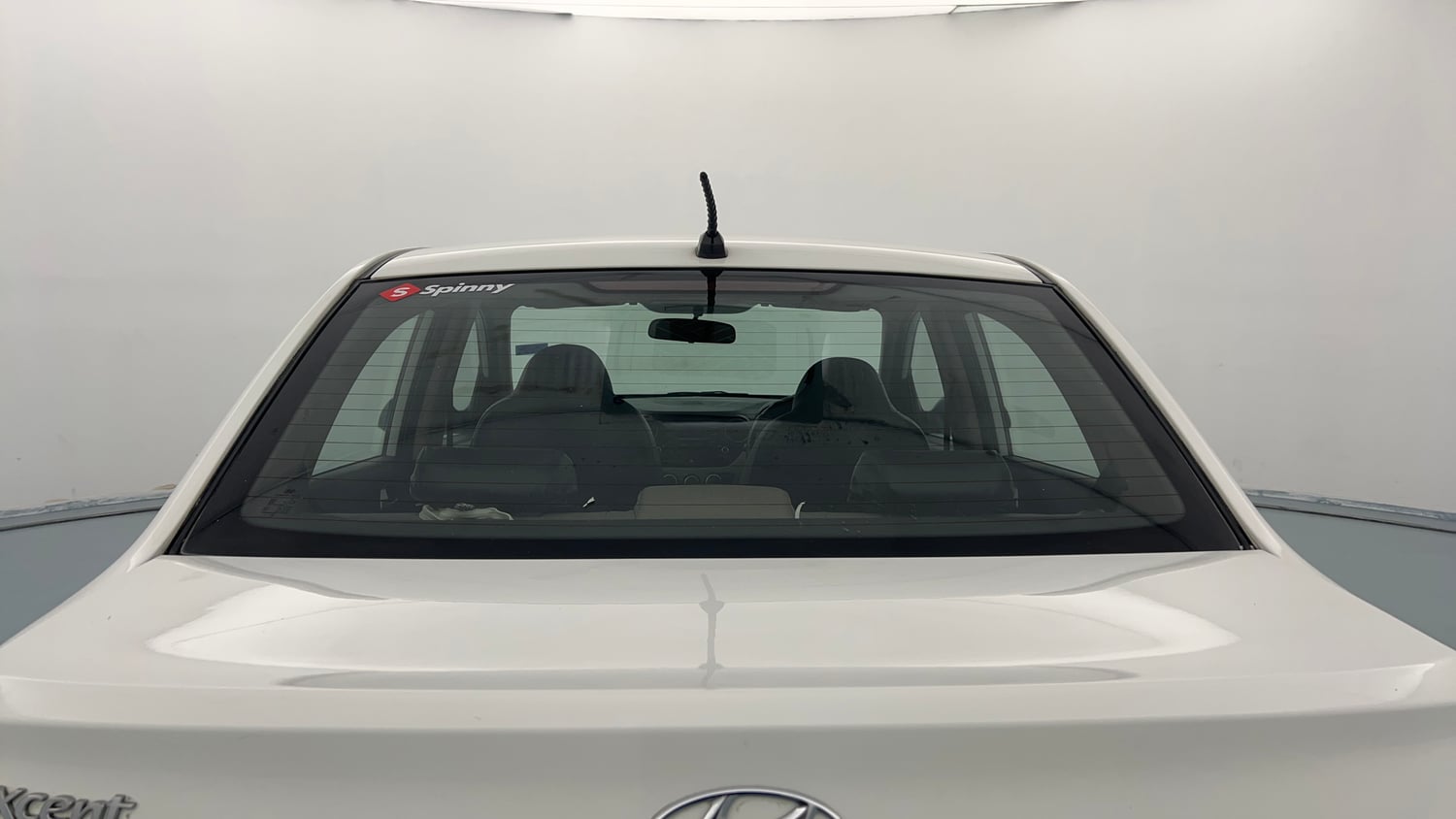 Used 2014 Hyundai Xcent S 1.2 Petrol Manual exterior BACK WINDSHIELD VIEW