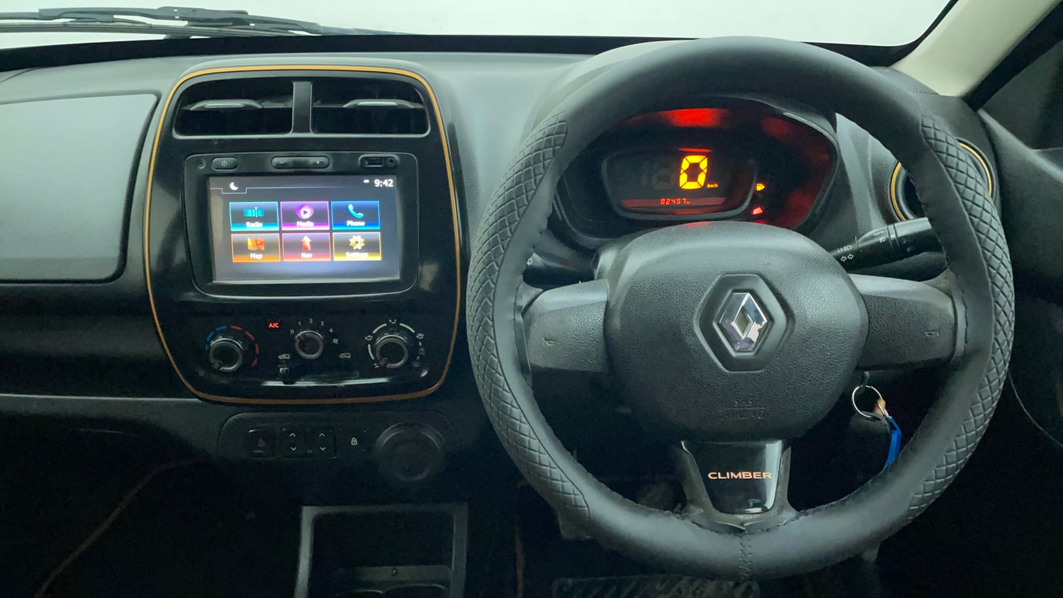 Used 2017 Renault Kwid CLIMBER 1.0 Petrol Manual interior STEERING VIEW