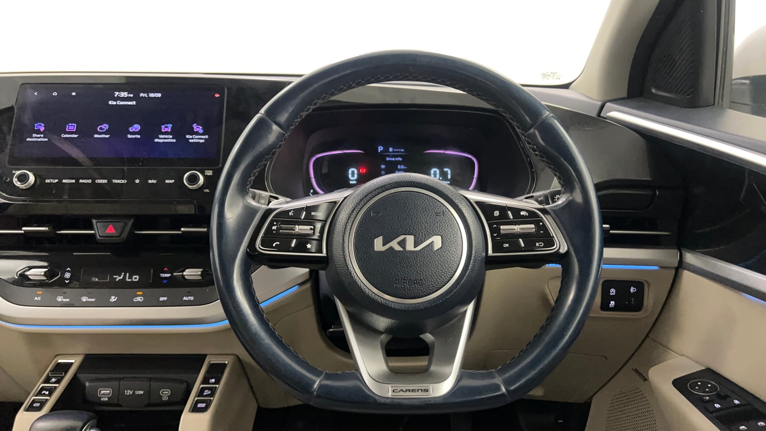 Used 2023 Kia Carens Luxury Plus 1.5 Diesel AT 7 STR Diesel Automatic interior STEERING VIEW