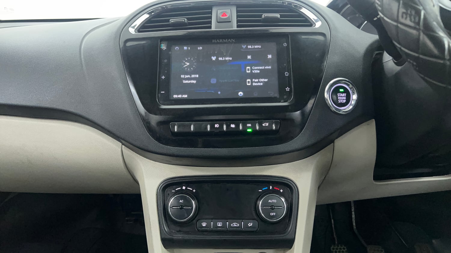 Used 2022 Tata Tigor XZ Plus CNG Cng Manual interior MUSIC SYSTEM & AC CONTROL VIEW