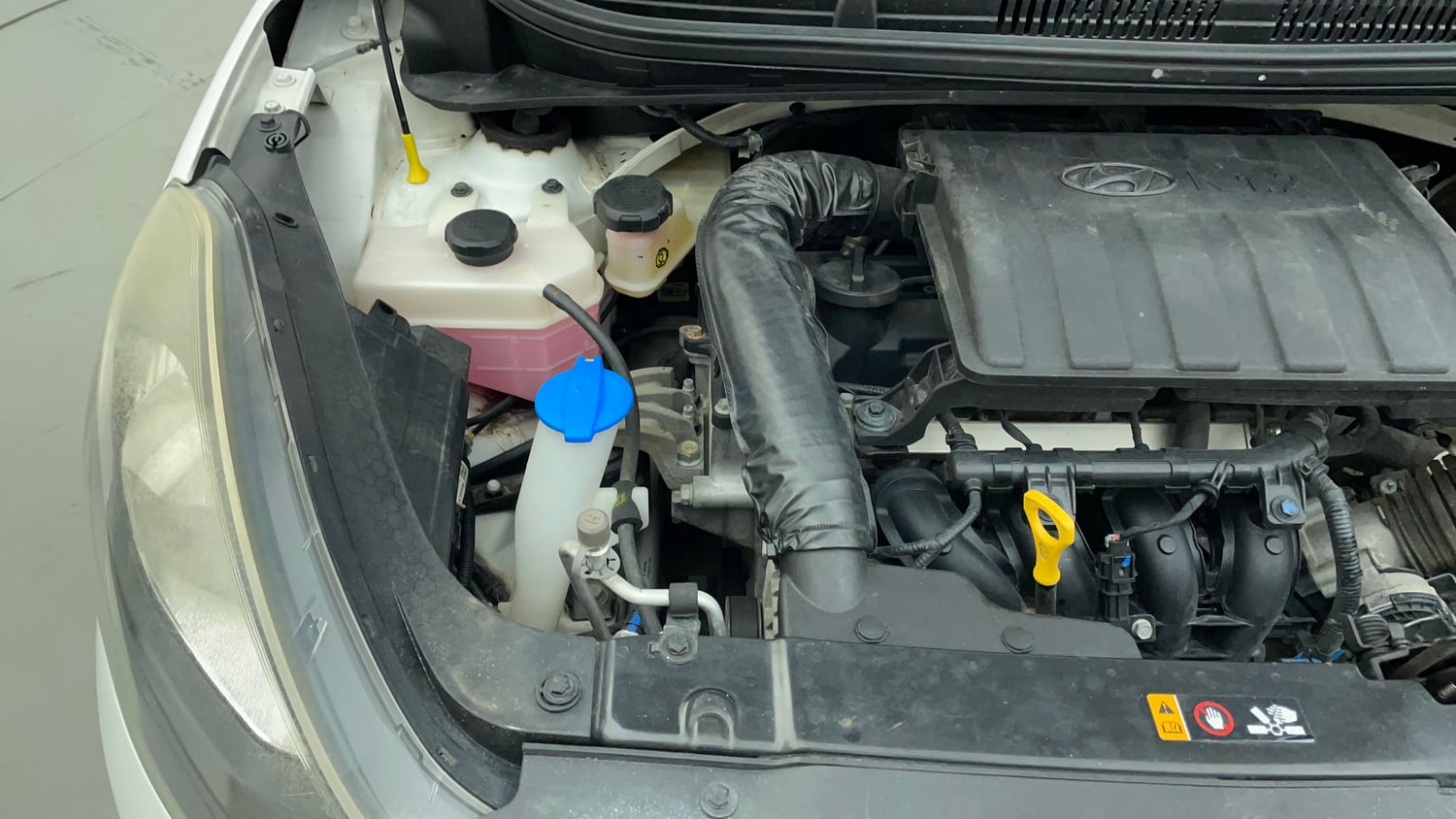 Used 2021 Hyundai Grand i10 Nios Sportz 1.2 Kappa VTVT Petrol Manual engine ENGINE RIGHT SIDE VIEW