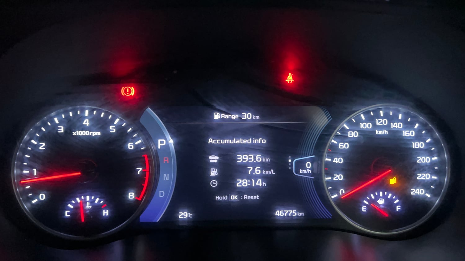 Used 2020 kia Seltos GTX Plus DCT 1.4 Petrol Automatic interior CLUSTERMETER VIEW