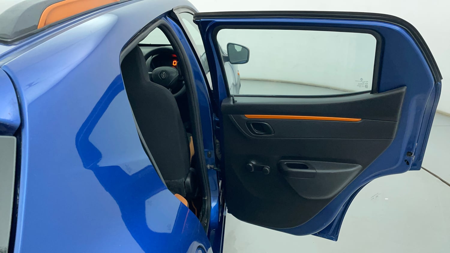 Used 2017 Renault Kwid CLIMBER 1.0 Petrol Manual interior RIGHT REAR DOOR OPEN VIEW