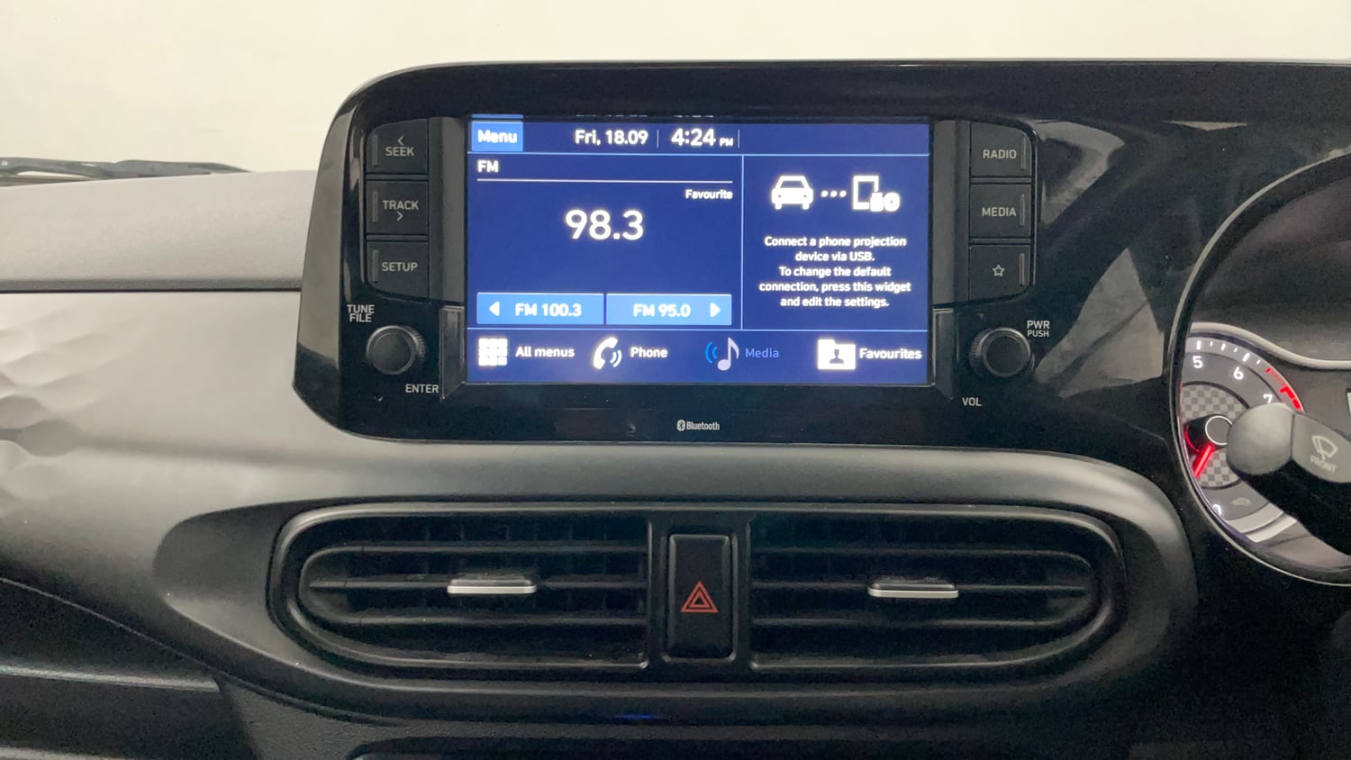Used 2020 Hyundai Grand i10 Nios Sportz 1.0 Turbo GDi Petrol Manual interior MUSIC SYSTEM & AC CONTROL VIEW