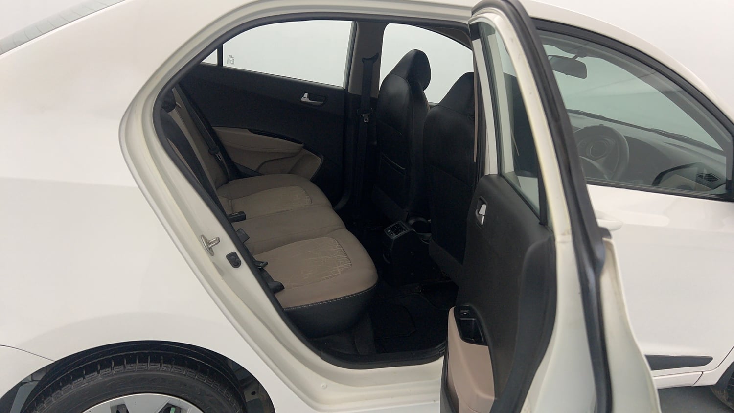 Used 2014 Hyundai Xcent S 1.2 Petrol Manual interior RIGHT SIDE REAR DOOR CABIN VIEW