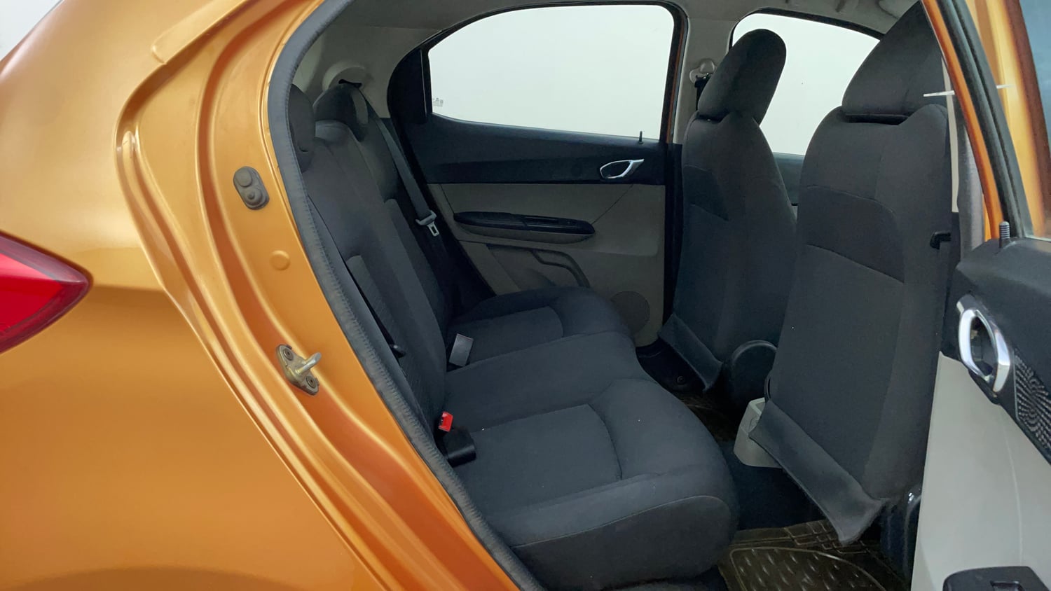 Used 2016 Tata Tiago Revotron XZ Petrol Manual interior RIGHT SIDE REAR DOOR CABIN VIEW