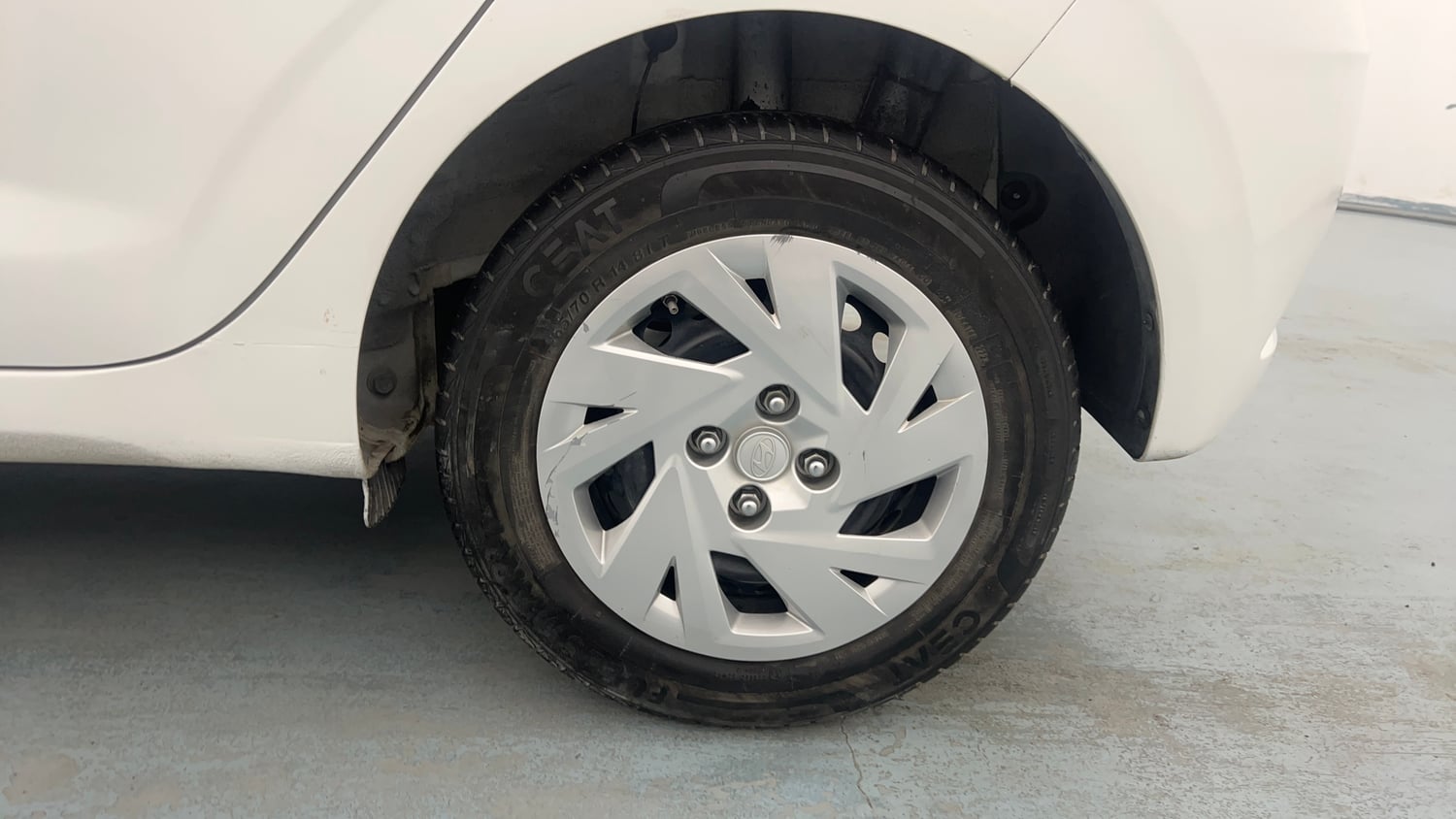 Used 2023 Hyundai Grand i10 Nios Magna 1.2 Kappa VTVT Petrol Manual tyres LEFT REAR TYRE RIM VIEW