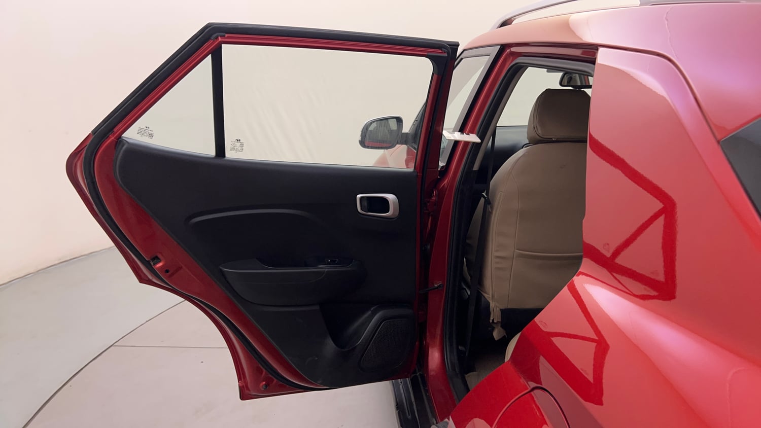 Used 2020 Hyundai Venue SX Plus 1.0 Turbo DCT Petrol Automatic interior LEFT REAR DOOR OPEN VIEW