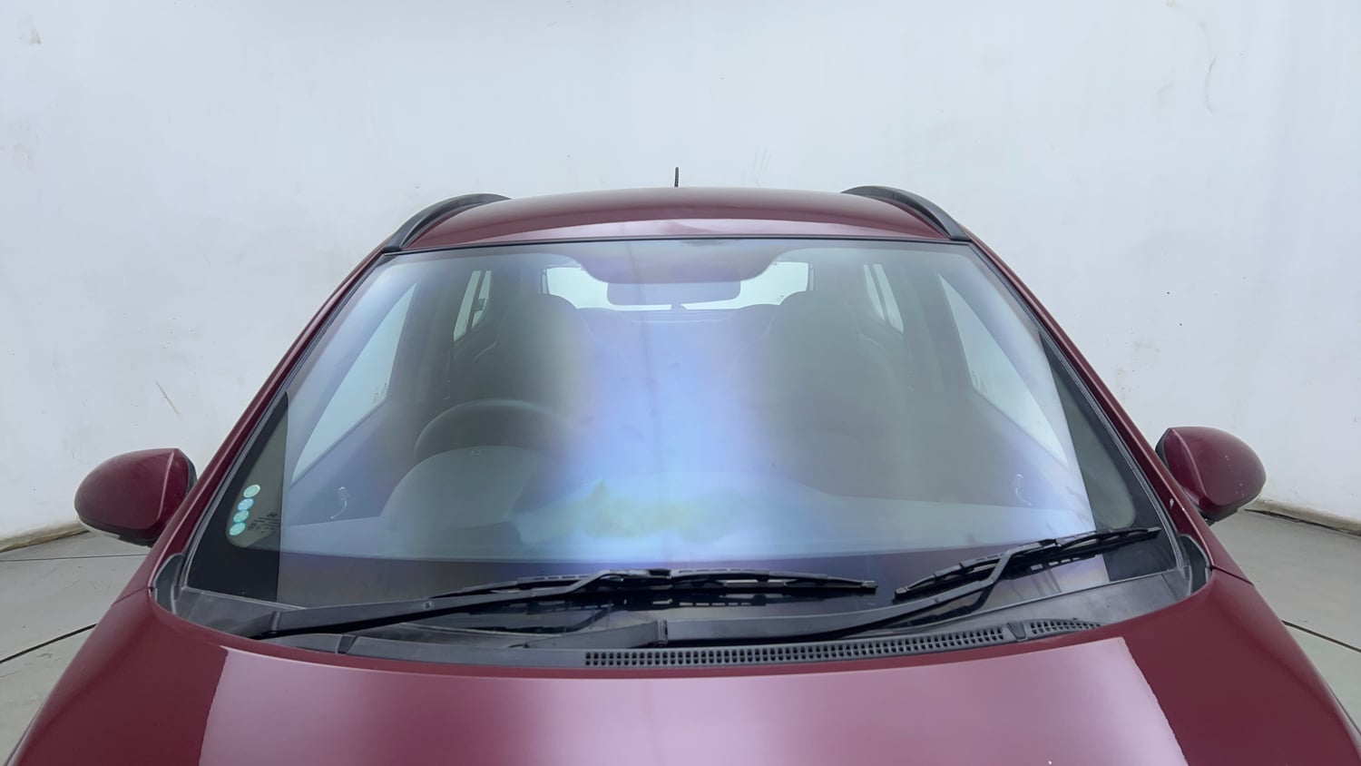 Used 2014 Hyundai Grand i10 Sportz 1.2 Kappa VTVT Petrol Manual exterior FRONT WINDSHIELD VIEW