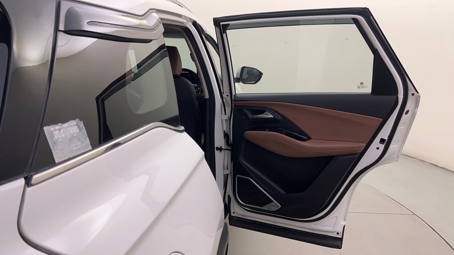 Used 2023 MG Motors Hector Plus Sharp Pro 2.0 Turbo Diesel 6 STR Diesel Manual interior RIGHT REAR DOOR OPEN VIEW