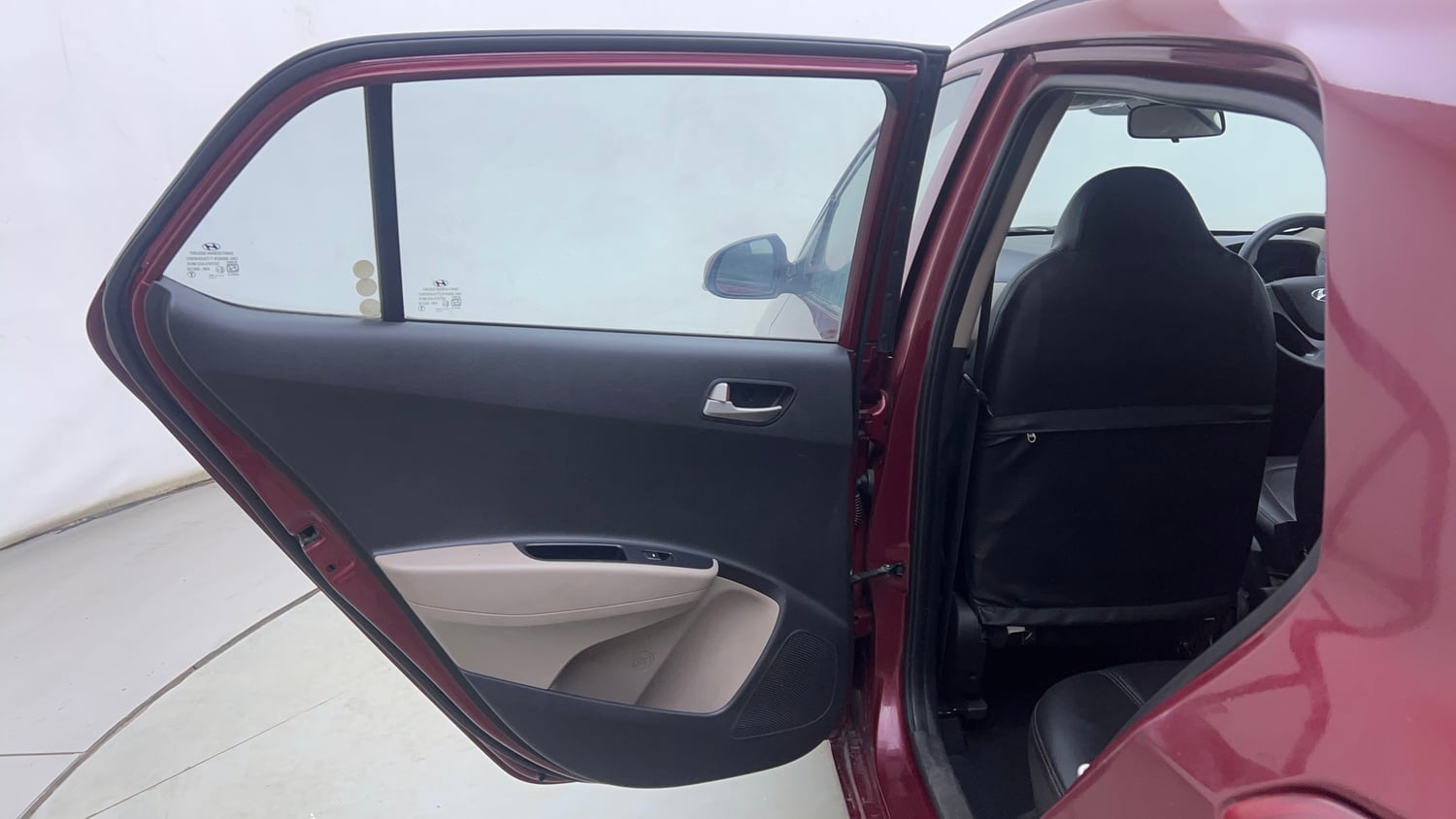 Used 2014 Hyundai Grand i10 Sportz 1.2 Kappa VTVT Petrol Manual interior LEFT REAR DOOR OPEN VIEW